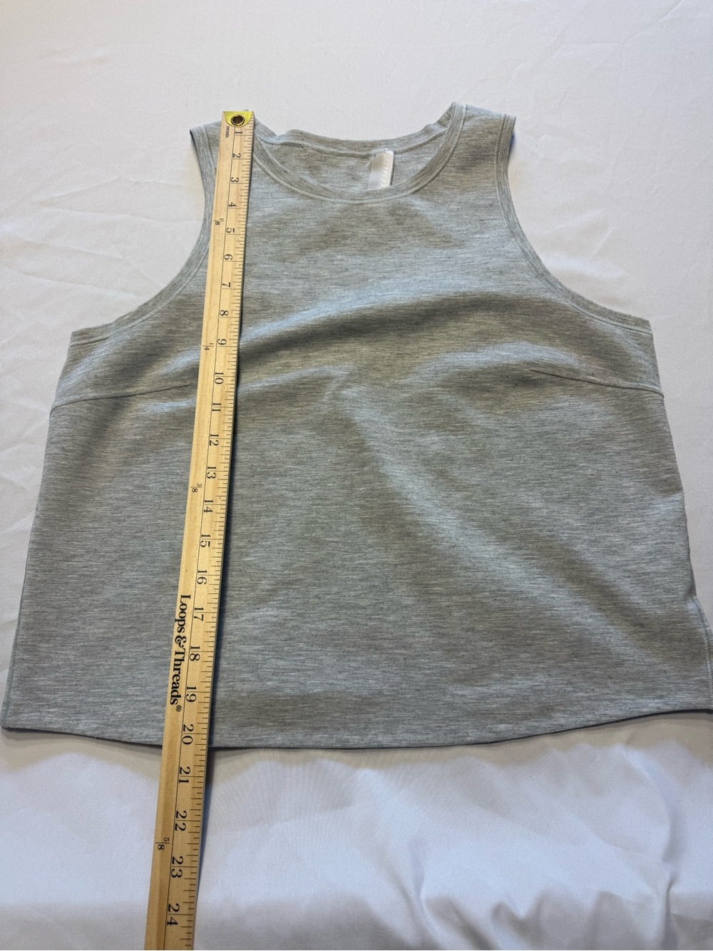 lululemon athletica Heather Gray Sleeveless Tank Top